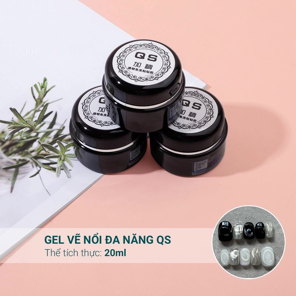 Gel vẽ nổi QS trang trí móng Gel đa năng chất đặc vẽ hoa thủy tinh