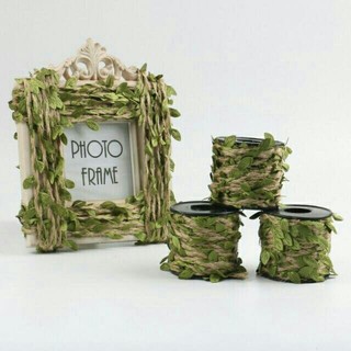 Dây thừng lá xanh handmade cuộn 3m