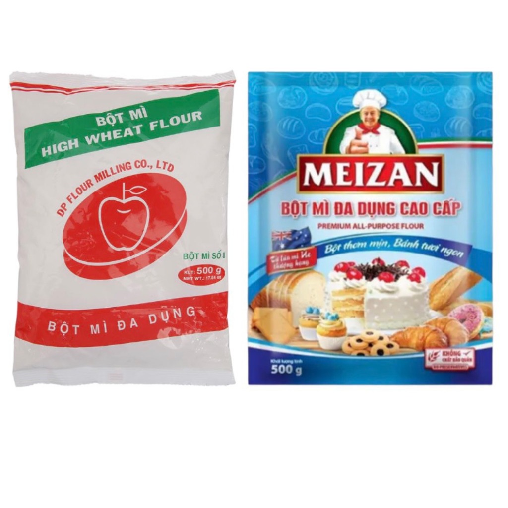 Bột mì đa dụng số 8 Táo đỏ/Meizan gói (500g)