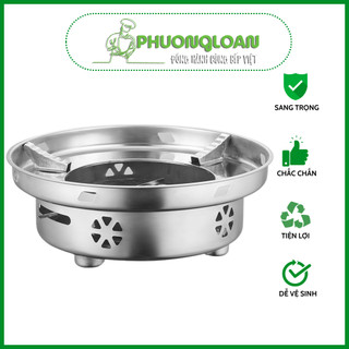 Bếp cồn lẩu nướng Inox hoa văn 24cm