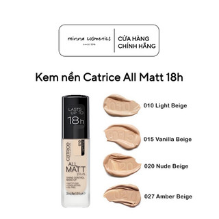 [Catrice] KEM NỀN MỎNG NHẸ CATRICE 18H ALL MATT PLUS SHINE CONTROL MAKEUP
