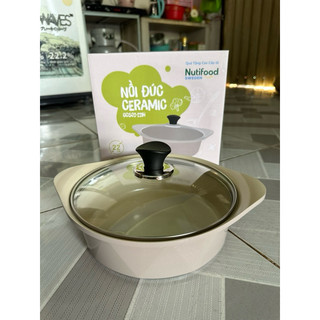 Nồi ceramic phủ 5 lớp chống dính 22cm cao cấp siêu bền Ceramic GreenCook