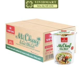  - VIFON - Mì chay Vifon ly hương vị lẩu thái, mì chay ly Vifon, mì chay Vifon lẩu thái ly (67g/ly)