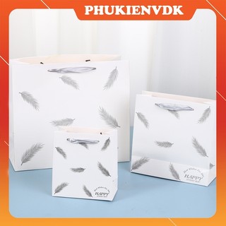 Túi Quà Tặng Túi Giấy Cứng Hình Lông Vũ Cao Cấp Đựng Quà Tặng Sự Kiện Cửa Hàng Z89