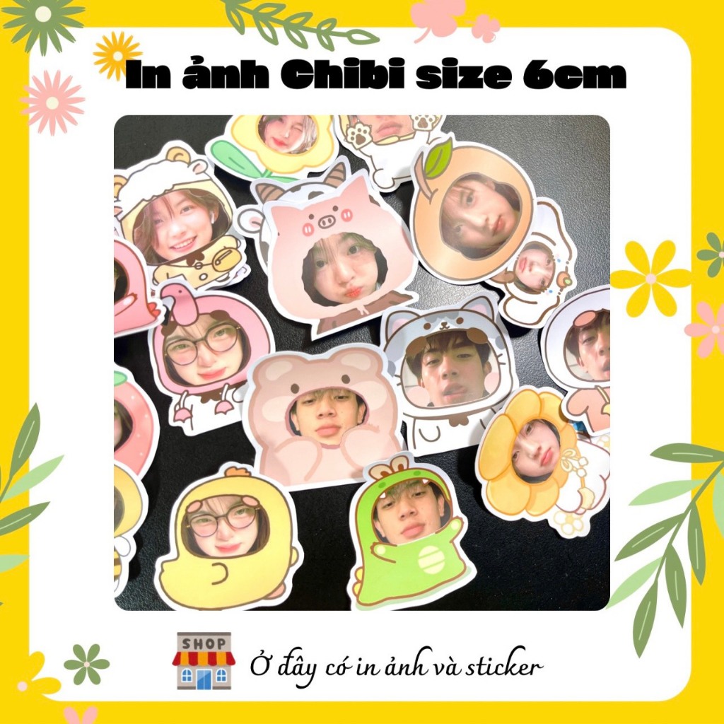 In ảnh chibi, in ảnh ghép mặt theo yêu cầu