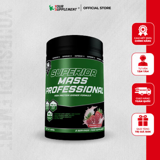 Sữa Tăng Cân Mass Professional Superior 6 Sersings Cho Người Gầy, Whey Protein Hàm Lượng Cao - YourSupplement
