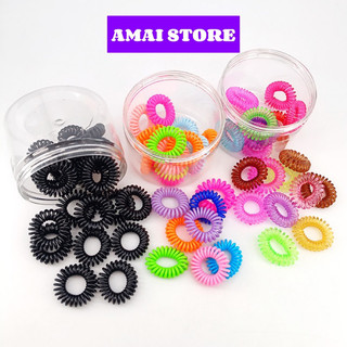 Sỉ 20 dây cột tóc lò xo sợi nhỏ phong cách hàn quốc - amai