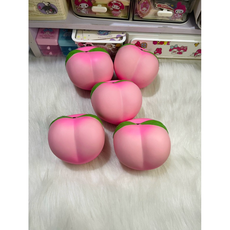 ✨Squishy trái đào hồng mềm chậm tăng thơm✨