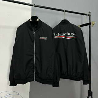 Áo Khoác Bomber Gió Nam Nữ Bé Lan Thêu Chữ 3 Sọc Trắng Đỏ Hai Mặt Khoá Zip Ống Bo Gân Lót 2 Lớp Dành Cho Anh Em Boy Phố