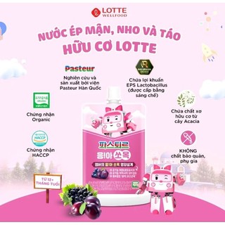 Nước ép dinh dưỡng hữu cơ Lotte tăng cân màu hồng