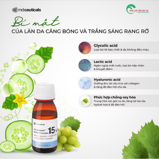 Md:prepeel ahas complex 15% – thay da sinh học trắng sáng da & căng bóng 50ml