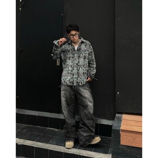 Áo sơ mi Flanel FAFIC cotton wash form rộng tay trơn hot trend 2024 kunshopunisex