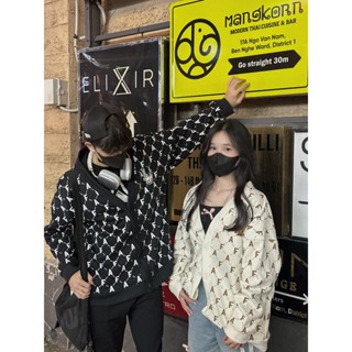 Áo cardigan monogram thêu LEGO áo khoác cardigan FAFIC monogram jacket nam nữ chất nỉ bông in KUNSHOPUNISEX