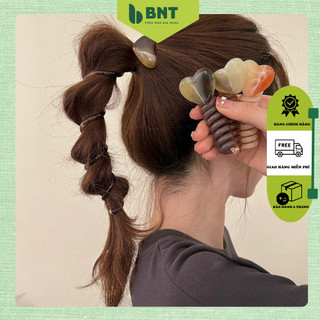 Chun cột tóc dạng lò xo xoắn tạo kiểu" Hình Tim " dễ thương cho bé🍀FREESHIP🍀Dây Buộc Tóc Dạng Xoắn cho bé