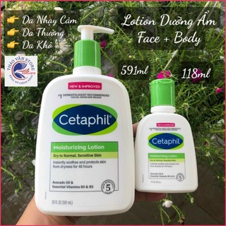 ❤️ [Q.3] Sữa Dưỡng Ẩm Mặt Cơ thể Cetaphil Moisturizing Lotion Face Body Mỹ 118ml 591ml da mềm mịn sáng khỏe Hỏa Tốc