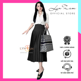 Chân váy xếp ly cạp cao đẹp lynzam phong cách công sở siêu xinh