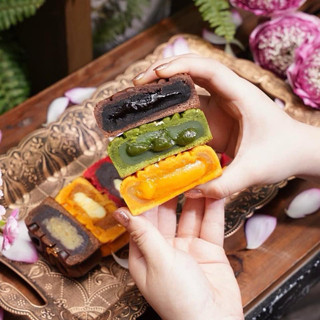 Nhân Lava trứng chảy chia lẻ, socola chảy, trà xanh chảy 500g