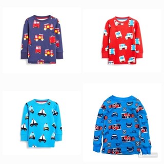 Áo dài tay cotton borip xuất dư cho bé trai 8_18kg