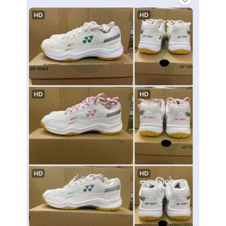 Giày cầu lông Yonex SHB220CR màu trắng xám, trắng xanh, trắng hồng chống trơn trượt tốt, thoáng khí.