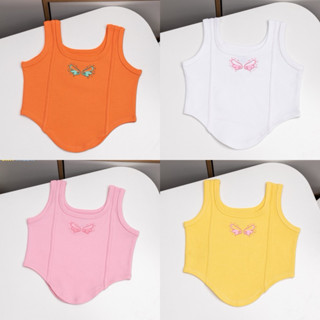 [size 13kg-35kg] Áo thun crotop vạt bầu bé gái cao cấp