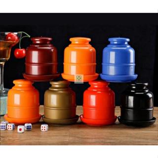 Hộp lắc xúc xắc, hộp lắc xí ngầu cho các cuộc chơi (tặng kèm 5 viên xúc xắc)