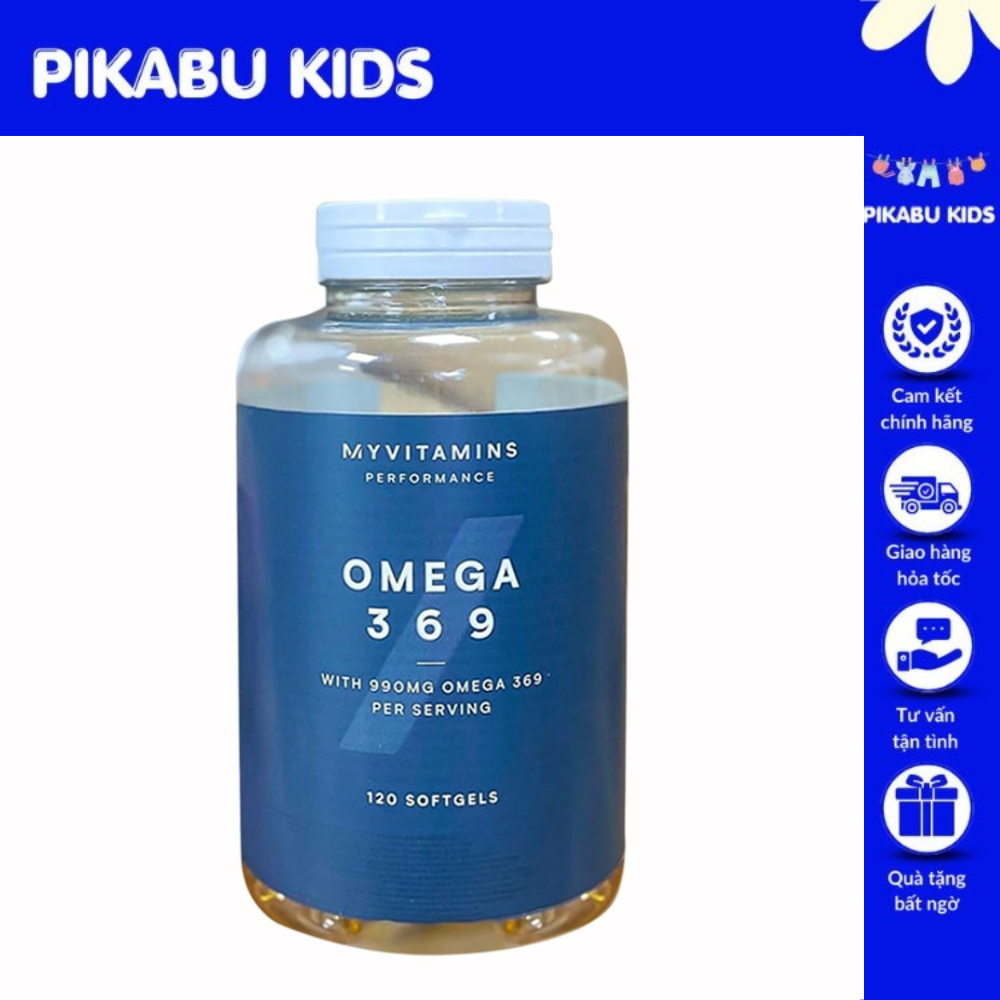 Viên Uống Bổ Sung Omega 369 Myvitamins Pháp 120 Viên - Pikabu_kids
