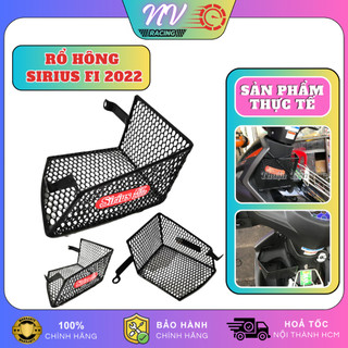 Rổ hông Sirius FI 2022 đựng đồ tiện lợi, giỏ hông xe máy thép nhúng nhựa chắc chắn