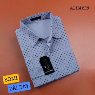 Áo sơ mi nam công sở họa tiết  dài tay THÁI KHANG vải cotton dày mặc mát ALUA23