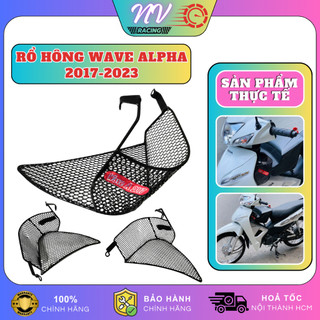 Rổ hông Wave Alpha 2017 - 2019 đựng đồ tiện lợi, giỏ hông xe máy thép nhúng nhựa chắc chắn