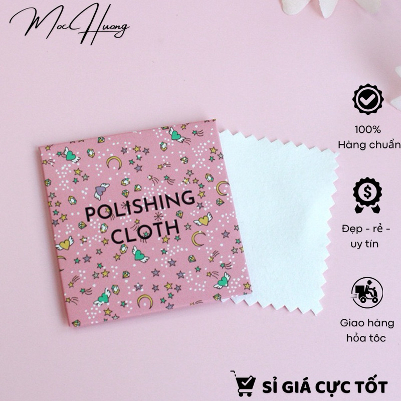 Khăn/Giấy Lau Bạc, Trang Sức Loại Xịn 5X5Cm, Sạch Đẹp Dễ Dùng - Mh917