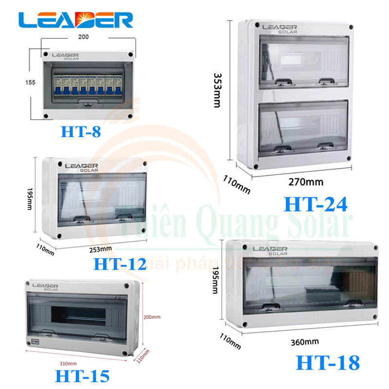 Tủ điện chống nước ngoài trời IP65 HT-8/HT-12/Ht-15/HT-18/HT-24 way