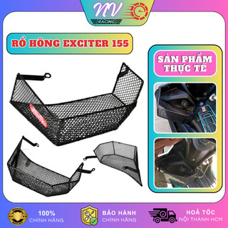 Rổ hông Exciter 155, Ex 155 VVA  đựng đồ tiện lợi, giỏ hông xe máy thép nhúng nhựa chắc chắn