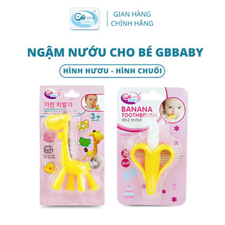Ngậm nướu Silicon cho bé GB-Baby hình hươu và chuối an toàn cho nướu lợi của bé