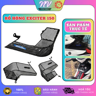 Rổ hông Exciter 150, Ex 150 đựng đồ tiện lợi, giỏ hông xe máy thép nhúng nhựa chắc chắn