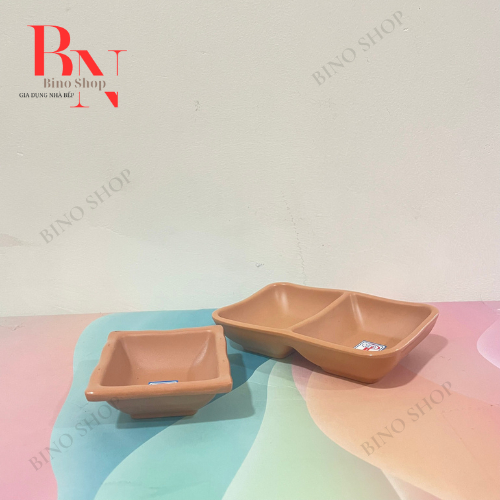 Chén Chấm Nhựa Melamine Nhám Ngói Nhiều Size