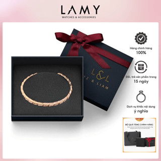 Vòng tay nữ Lyz and Liam Serpenti Viper L&L Cuff Rose Gold LL2019RG - Gift Box Hộp quà tặng nơ đỏ