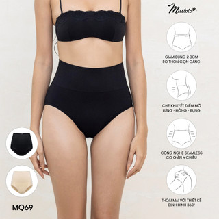 Quần Lót Nữ Mustoto Seamless Gen Bụng Định Hình Cạp Cao Ôm Bụng Không Đường May (MQ69)