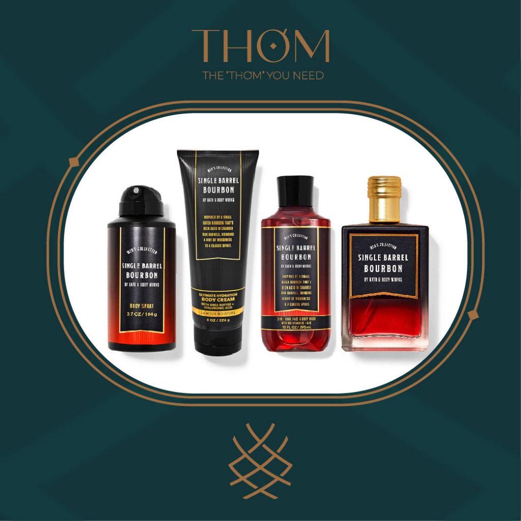 SINGLE BARREL BOURBON | Sản Phẩm Tắm Dưỡng Xịt Thơm Khử Mùi Dành Cho Nam Body Spray Body Wash Body M