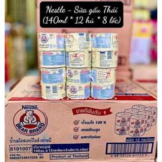 ( Gía Sỉ ) Thùng sữa gấu Nestle thái lan 96 lon 140ml hỗ trợ tăng cân tăng chiều cao - DATE XA