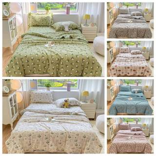 Bộ chăn ga cotton đũi chăn hè nhập khẩu