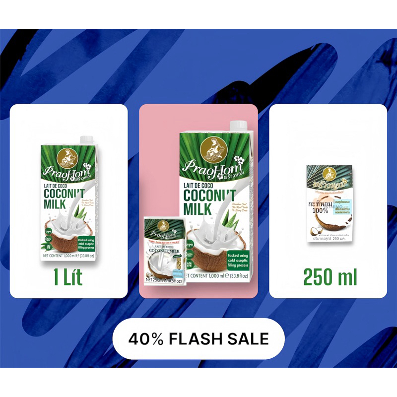 Nước Cốt Dừa PraoHom Hộp Giấy