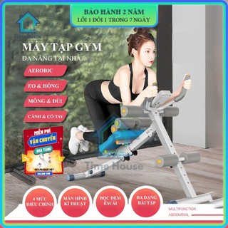 Máy tập Gym cơ bụng kết hợp tạ tay đa năng, ghế tập thể hình tại nhà có thể gấp gọn, bảo hành 2 năm