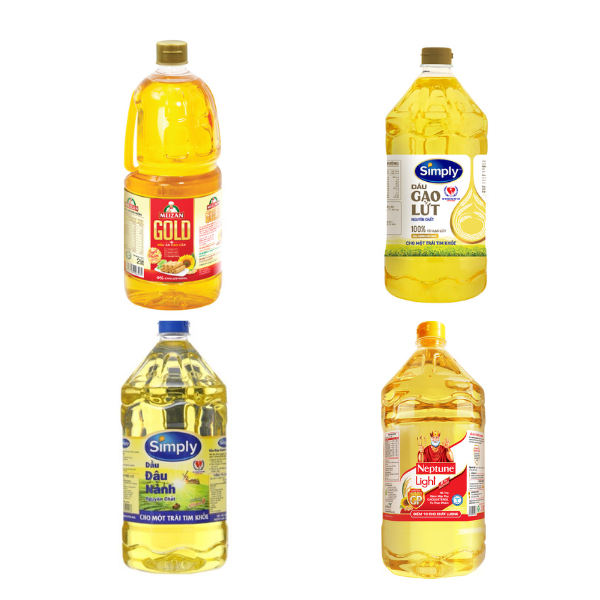 Dầu ăn chai 2L Simply, Neptune, Meizan