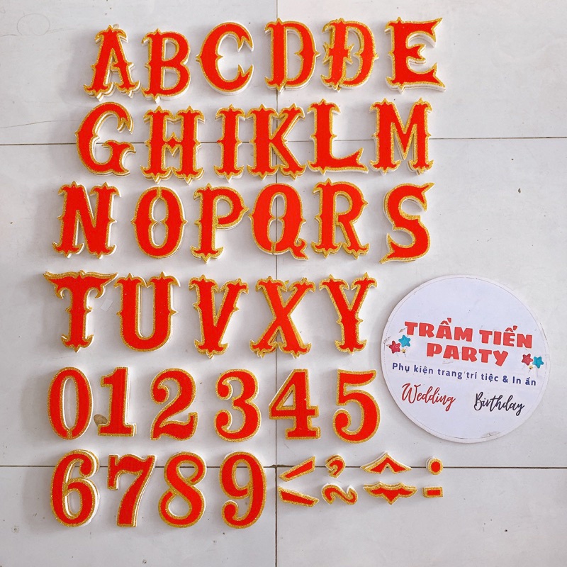 (Không đặt tách đơn, đọc mô tả sản phẩm) CHỮ XỐP LẺ GHÉP TÊN, NGÀY THÁNG TRANG TRÍ ĐÁM CƯỚI,SINH NHẬT xốploại 1