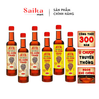  Nước Mắm Nhỉ Làng Chài Xưa Cá Cơm Than, Cá Cơm Vàng Ruột Đỏ 525ml/chai nhựa