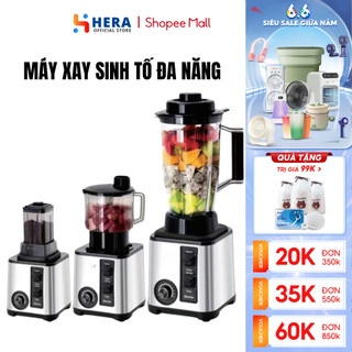 Máy xay sinh tố đa năng godwell máy xay công nghiệp công suất 500w, xay khỏe, tiện lợi, 3 cối xay