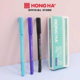 Bút dạ kim, bút lông kim ngòi 0.38mm Hồng Hà HH-101 (Xanh, đen, tím) - 2758