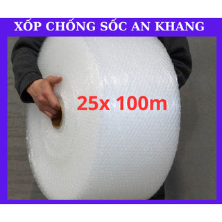 Xốp Chống Sốc (25x100m) xốp hơi bọc hàng, xốp bong bóng khí  ( LƯU ý Đặt 1 Cuộn / 1 Đơn )