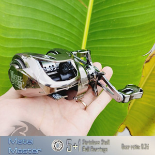 Máy câu lure máy ngang câu cá Matel Master tải cá 12kg có tiếng drag hàng đẹp