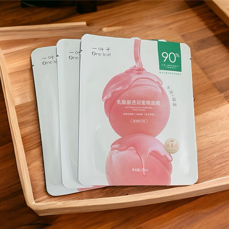 [Mẫu mới] Mặt nạ One Leaf đào sữa chua - 10M